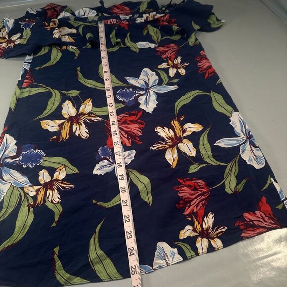 Amanda Uprichard Ethan Floral Dress Womens Silk Off Shoulder Ruffled Mini Small - Picture 10 of 12